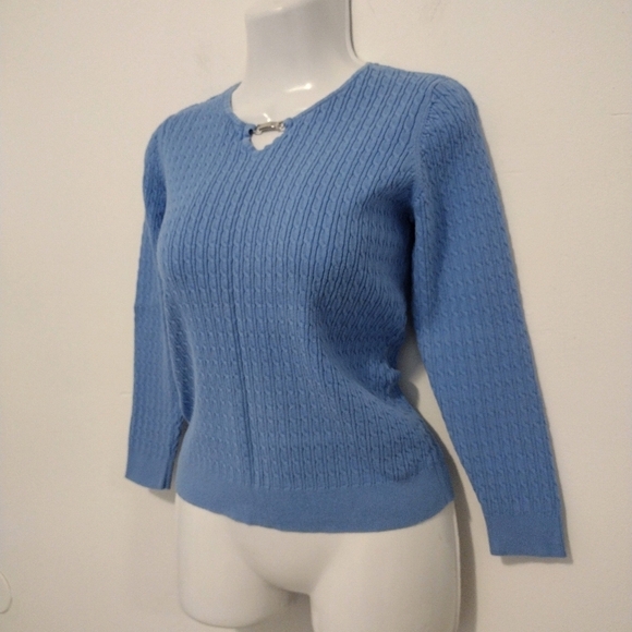 Karen Scott - Petites Rib-Knit Sweater - Picture 7 of 12